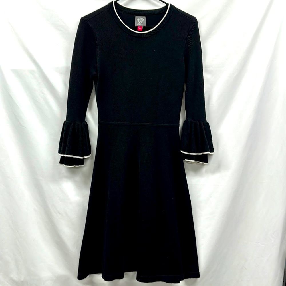 Vince Camuto Size S Black Sweater Dress